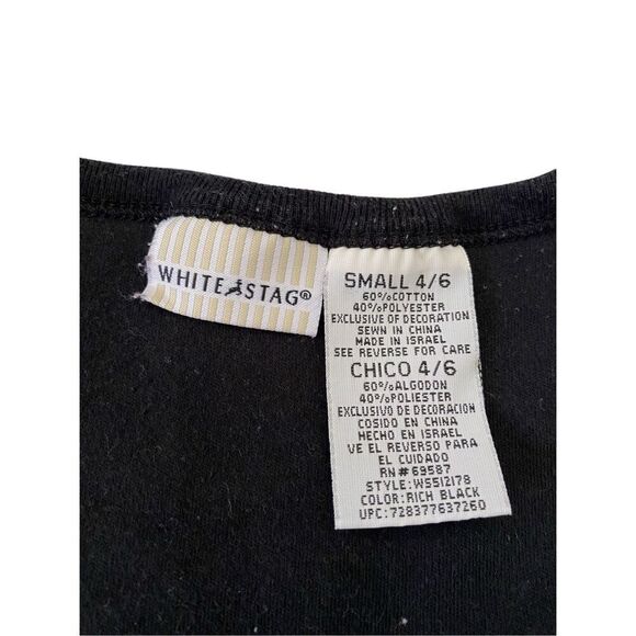 White Stag Embroidered Floral T Shirt Flower Tropical Bongo Jungle Rainbow - Picture 7 of 10